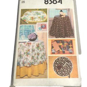 Simplicity 8364 TABLECLOTH, PLACEMATS, NAPKINS, Coasters Pattern UNCUT